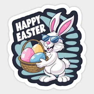 Rabbit Easter Day Eggs Boys Girls Kid gift bunny Sticker